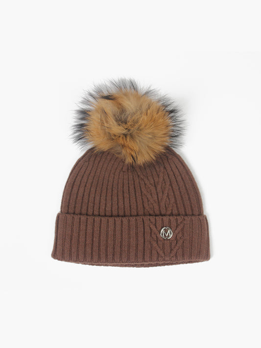 Adele Hat With Pompom | Brown