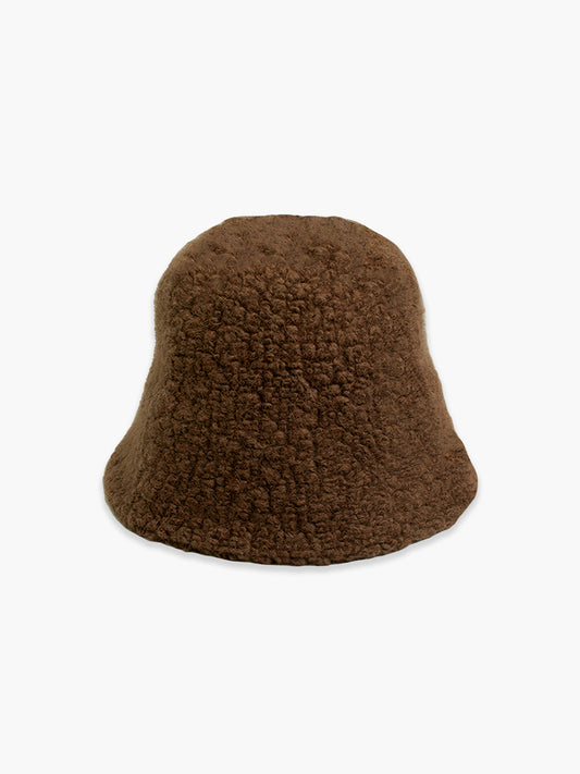 Bucket Hat Woolblend | Medium Brown